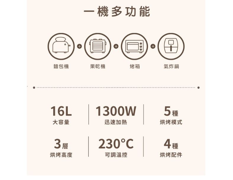 【NICONICO】16油切氣炸烤箱 氣炸鍋 (奶油色)