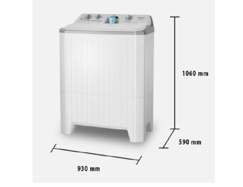 Panasonic國際 12公斤 雙槽 NA-W120G1 瓷灰白
