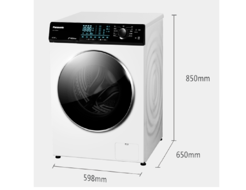 Panasonic國際 洗衣/脫水 10.5kg 強效抑菌系列 溫水滾筒洗衣機 NA-V105NW 釉光白