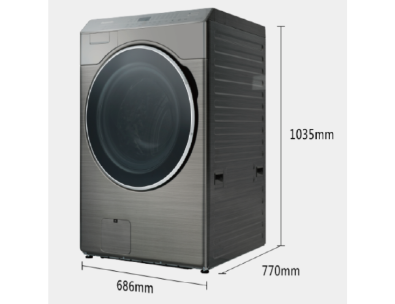 Panasonic國際 洗衣 19kg 乾衣 11kg 智能聯網系列 溫水滾筒洗衣機NA-V190RDH 水鑽白/炫亮銀