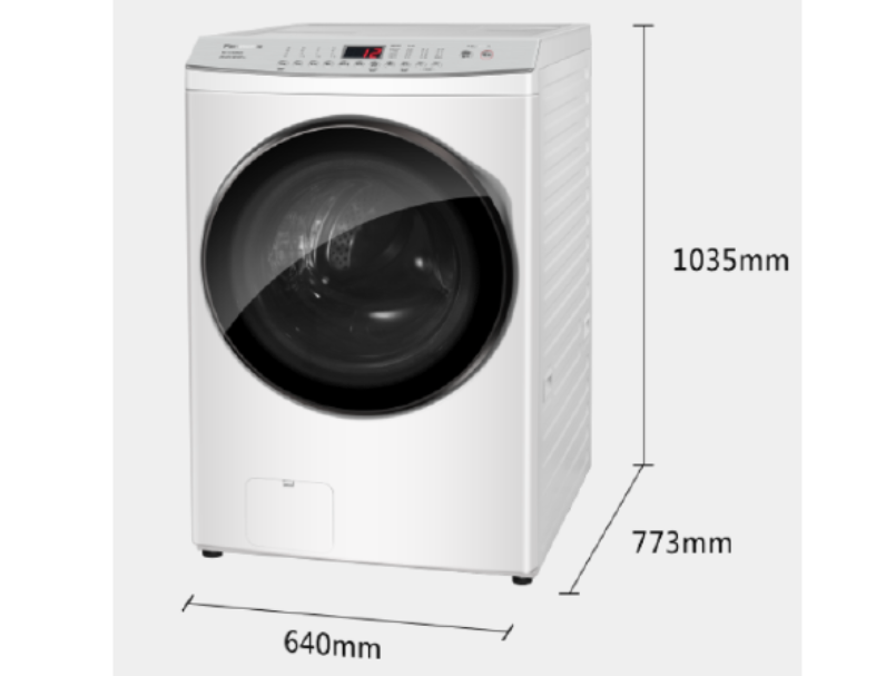 Panasonic國際洗衣 15kg  乾衣 10kg 高效抗菌系列 滾筒洗衣機 NA-V150MSH  冰鑽白
