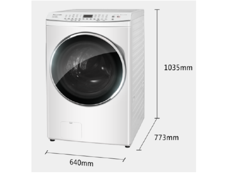 Panasonic國際 15kg 乾衣 10kg智能聯網系列 溫水滾筒洗衣機 NA-V150MDH 冰鑽白