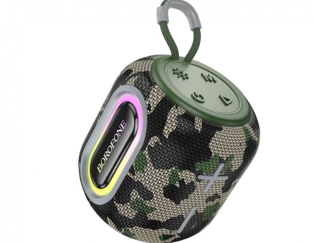 【Borofone 】BR39 凱雅運動藍牙音箱 紫 . 灰 . 黑 . 紅 . 藍 . 迷彩綠