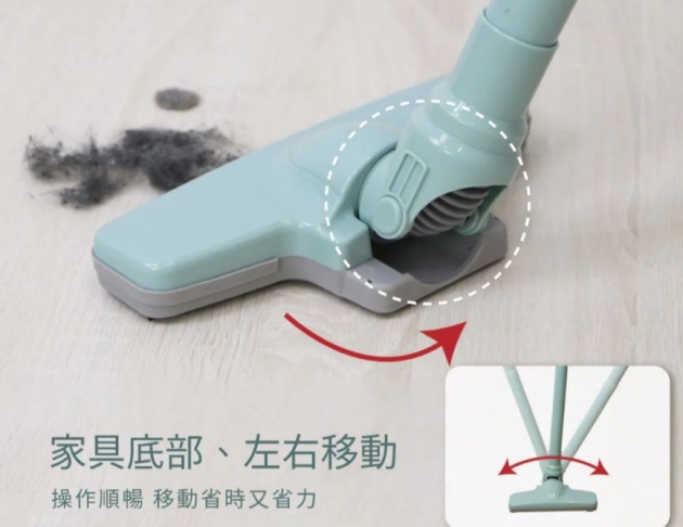 【KINYO】輕巧兩用直立吸塵器 綠色 (KVC-6225)