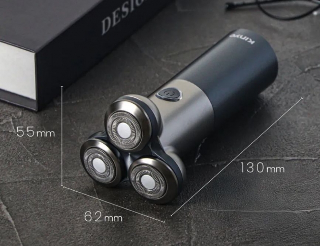 【KINYO】三刀頭水洗刮鬍刀