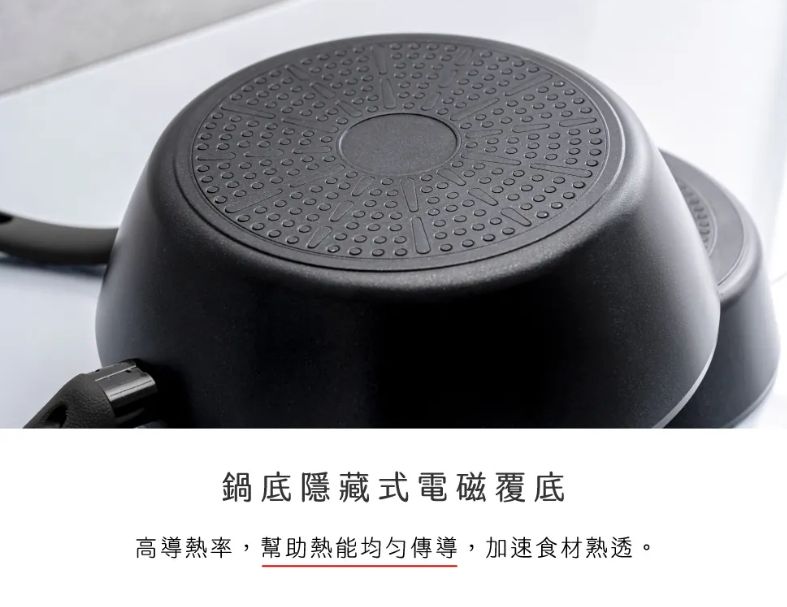 【KINYO】nera系列-IH減油陶瓷雙耳湯鍋-24cm含蓋
