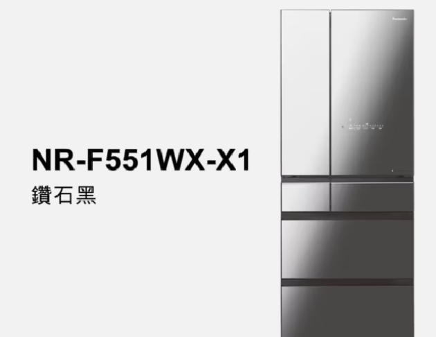 Panasonic 國際 日系上質系列 無邊框鏡面/玻璃6門電冰箱 NR-F601WX 650L