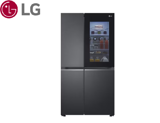 LG樂金-653公升 InstaView™ 敲敲看門中門對開冰箱 (GL-QL62MB)