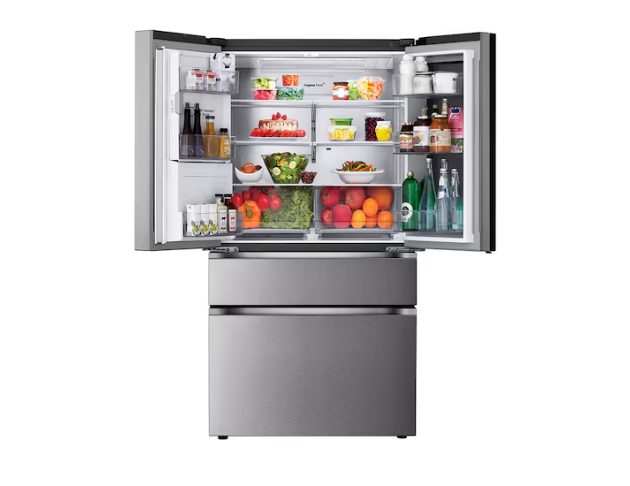 LG樂金-782公升InstaView™敲敲看門中門冰球四門冰箱 (GR-AQC82BS)