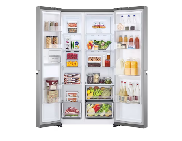 LG樂金-785公升智慧變頻對開冰箱 (GR-B734SV)