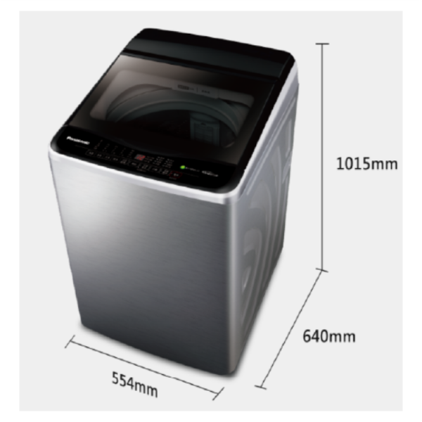 Panasonic國際  12/11公斤    高效抗菌變頻直立式洗衣機 NA-V(120/110 )LBS不鏽鋼(S)   NA-V110LB  炫銀灰(L)