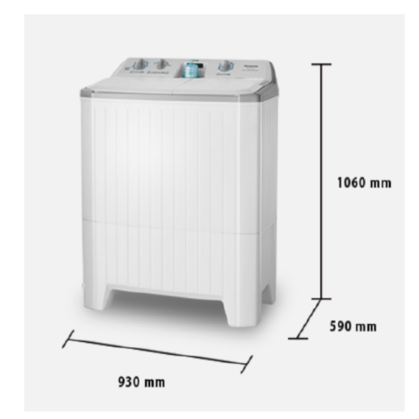 Panasonic國際 12公斤 雙槽 NA-W120G1 瓷灰白
