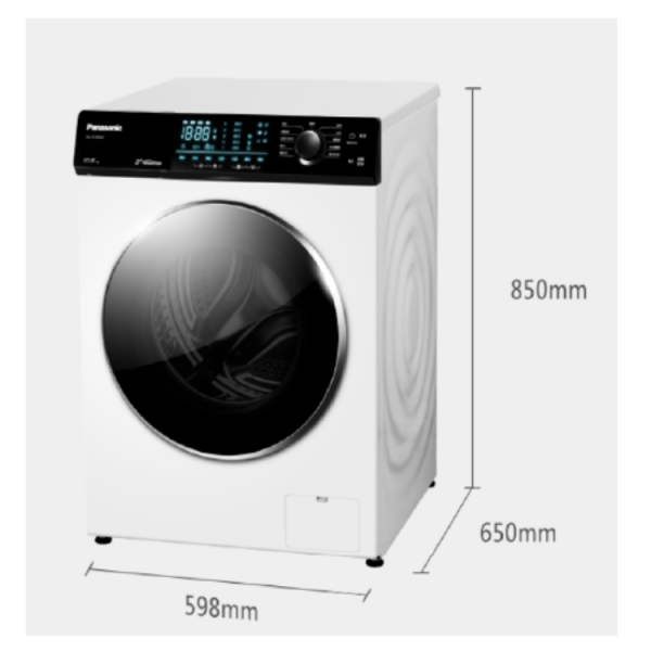 Panasonic國際  洗衣/脫水 10.5kg 強效抑菌系列 溫水滾筒洗衣機 NA-V105NW 釉光白