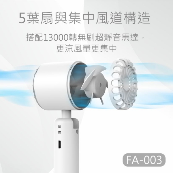 MINIQ FA-003 涼風三段風速良手持製冷風扇 /可立 /攜掛