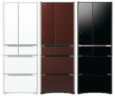 HITACHI日立 615公升六門超變頻冰箱(RG620GJ) 琉璃白/琉璃黑/琉璃棕