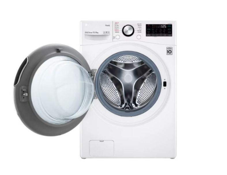LG 15公斤滾筒洗衣機|冰瓷白|蒸洗脫烘 (洗15+烘8公斤) WD-S15TBD 2