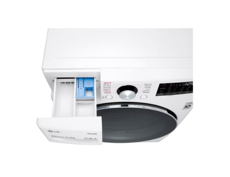 LG 15公斤滾筒洗衣機|冰瓷白|蒸洗脫烘 (洗15+烘8公斤) WD-S15TBD 4
