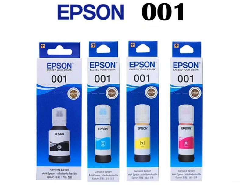 EPSON 001原廠墨水套裝、盒裝 每瓶容量70ML