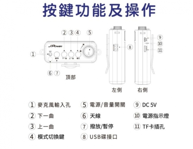 陶老師(537藍牙型)攜帶式擴音喇叭