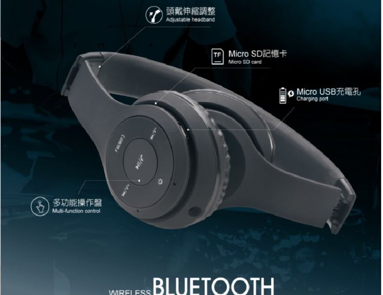 E-books S87 藍牙4.2無線摺疊頭戴式耳機