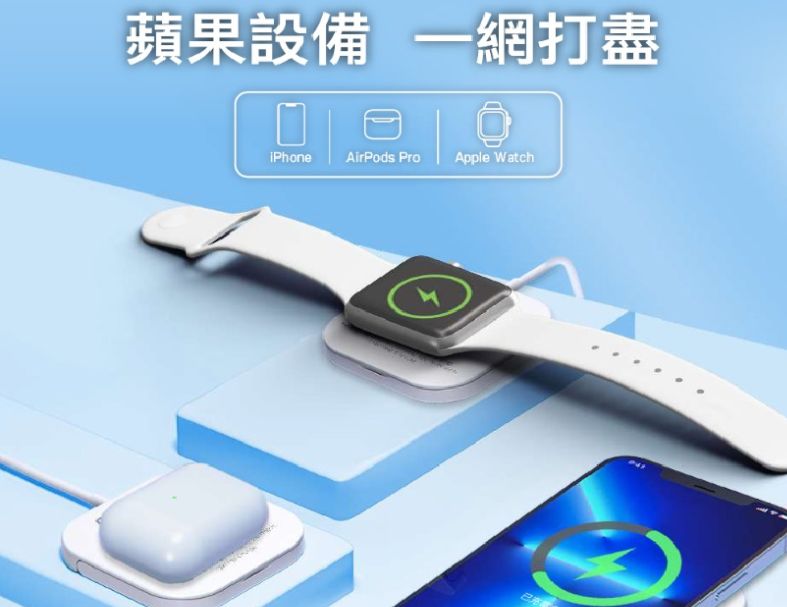 GIGASTONE 立達 WP-5320W 多功能15W磁吸式無線充電盤