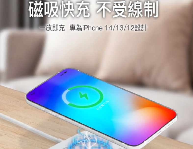 GIGASTONE 立達 WP-5320W 多功能15W磁吸式無線充電盤