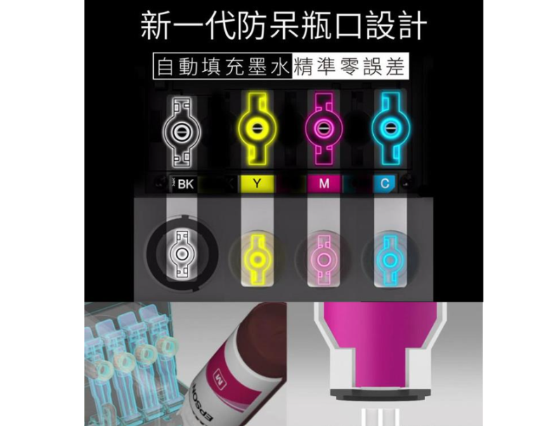 EPSON 664原廠墨水套裝、每瓶容量70ML