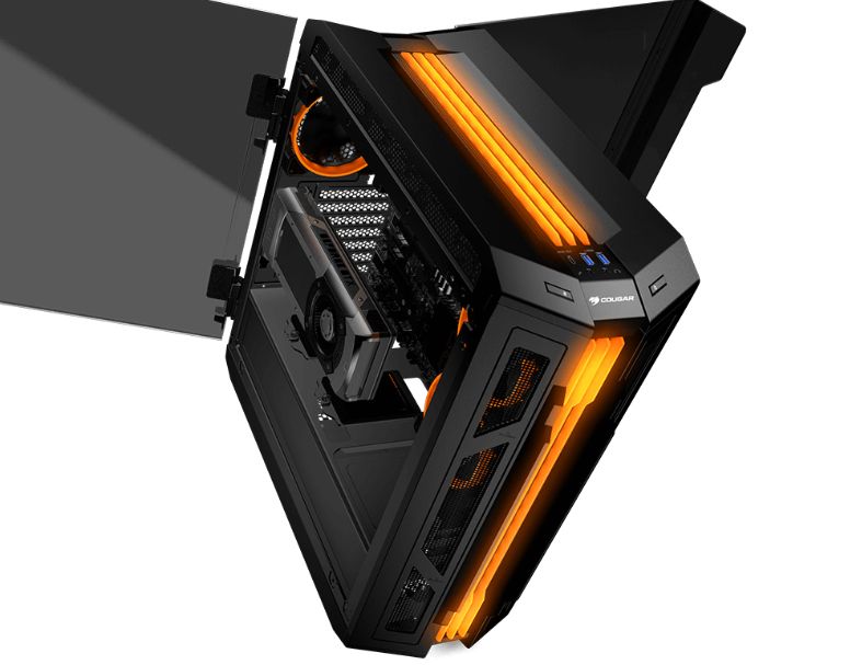 【COUGAR 美洲獅】GEMINI T PRO 雙側開機殼