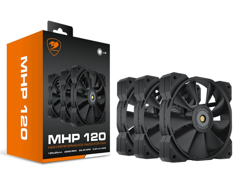 【COUGAR 美洲獅】MHP120 散熱風扇-三入組
