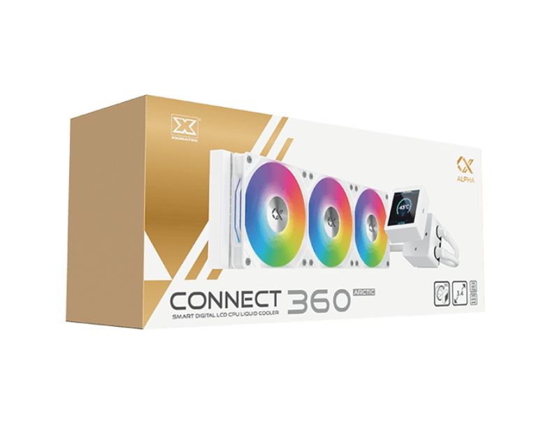CONNECT 360 數位顯示一體式水冷 (黑/白)