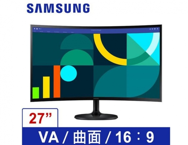 三星SAMSUNG S27D362GAC 曲面護眼低藍100HzVA液晶螢幕