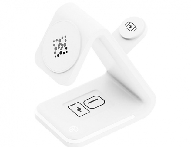 ASPOR 急速15W 四合一磁吸無線充電座(Magsafe/夜燈/iPhone/Watch/Airpods)