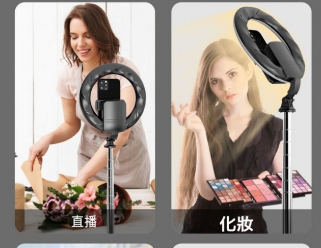 GT 大光圈多變款不鏽鋼自拍棒Q05S 補光燈自拍腳架 藍芽自拍棒