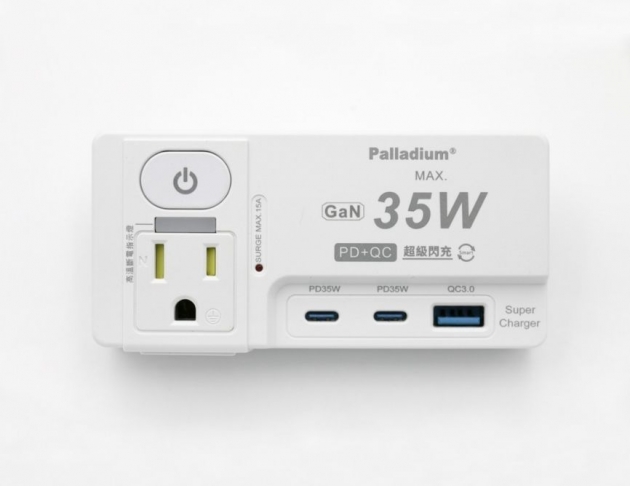【Palladium】USB閃充 壁插35W_1切2座2+3P | R-62PLC