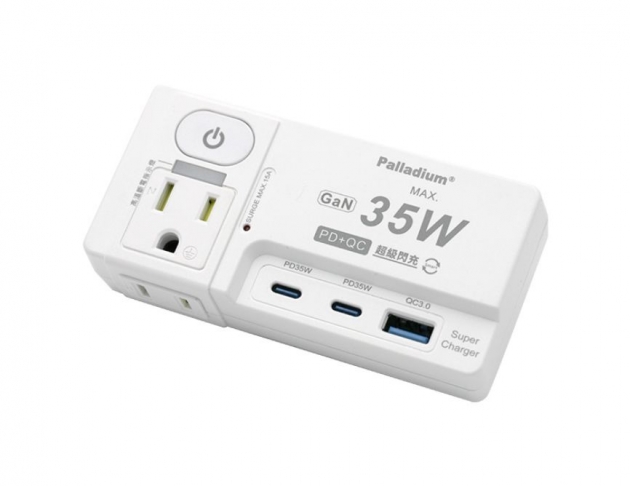 【Palladium】USB閃充 壁插35W_1切2座2+3P | R-62PLC