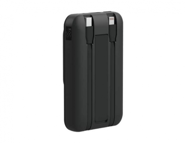 MiniQ MD-BP075 Qi 15W自帶雙線數顯磁吸無線閃充行動電源 黑/白