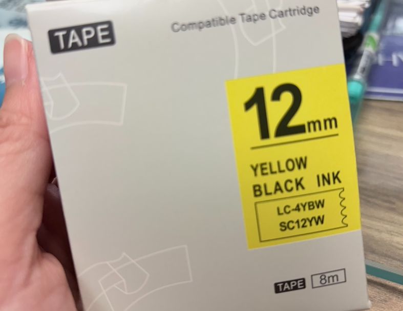 Epson相容標籤帶 12mm *8MM  副廠標籤帶/標籤帶色帶/標籤帶貼紙 