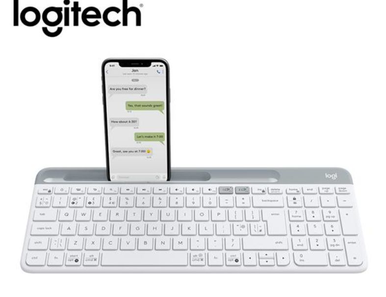 羅技 K580超薄跨平台藍芽鍵盤- 珍珠白 / 石墨灰/ 玫瑰粉感選擇