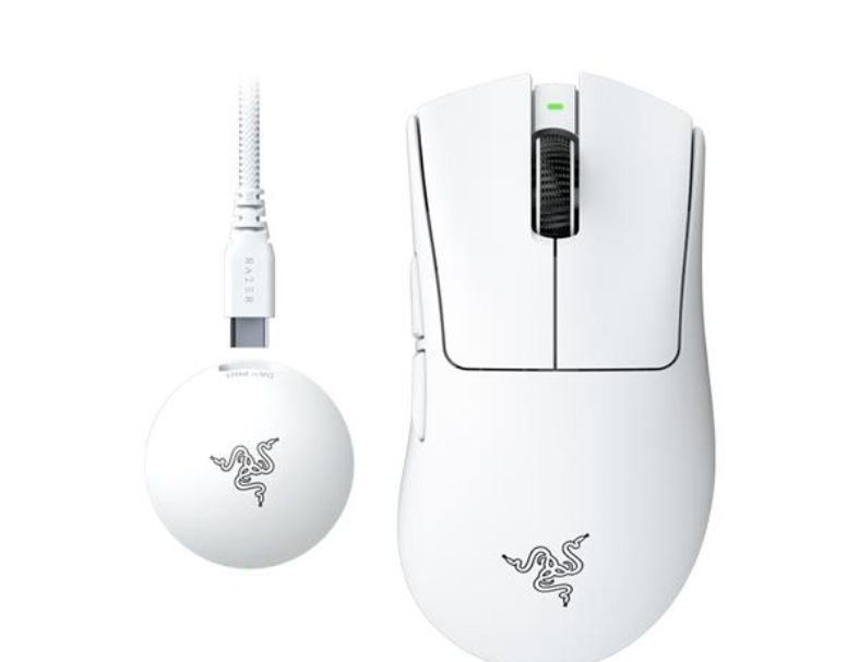 雷蛇Razer 煉獄奎蛇 V4 Pro 無線滑鼠(白色) (黑色)