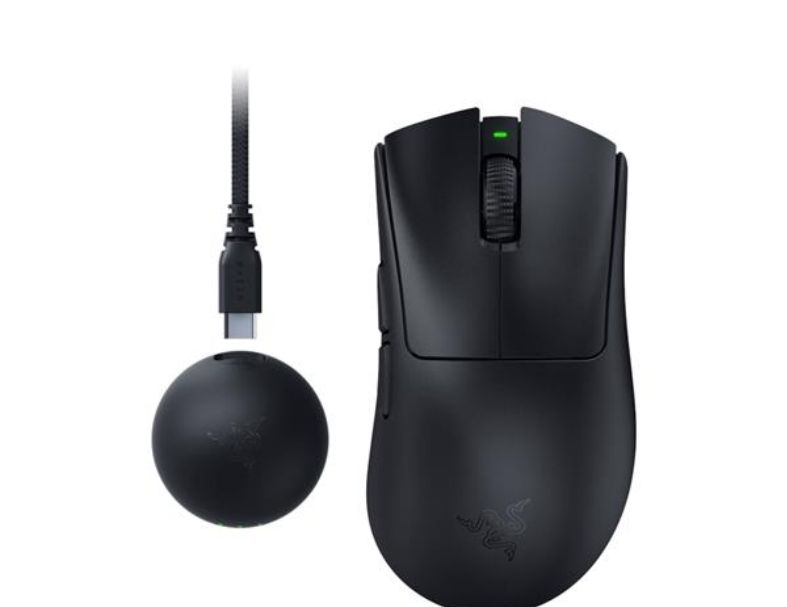 雷蛇Razer 煉獄奎蛇 V4 Pro 無線滑鼠(白色) (黑色)