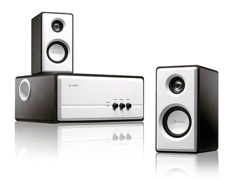 【KINYO】北歐風2.1聲道全木質擴大喇叭(KY-670)