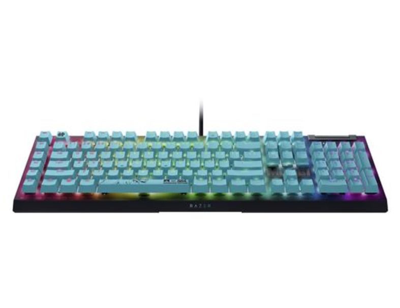 雷蛇Razer BlackWidow黑寡婦V4X【綠軸】蜘幻彩版有線機械式RGB鍵盤