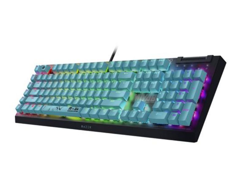 雷蛇Razer BlackWidow黑寡婦V4X【綠軸】蜘幻彩版有線機械式RGB鍵盤