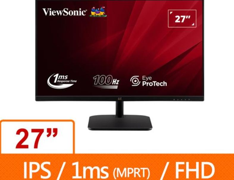 優派ViewSonic VA2732 - MHD-3 27吋IPS液晶顯示器(環標)