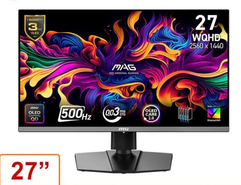 MSI MAG 272QP QD-OLED X50（26.5吋）