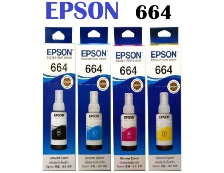 EPSON 664原廠墨水套裝、每瓶容量70ML