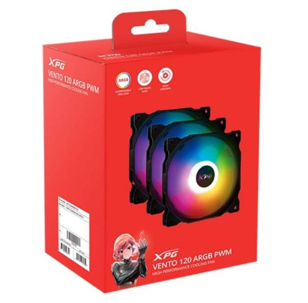 VENTO 120 ARGB PWM(黑) 