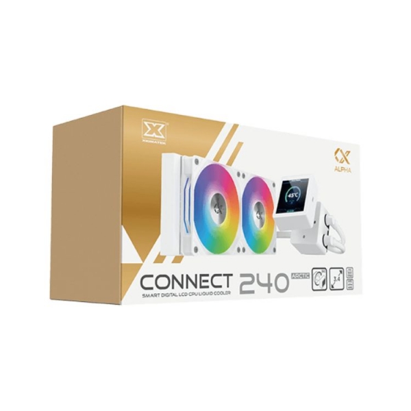CONNECT 240 Arctic 數位顯示一體式水冷 (白/黑)