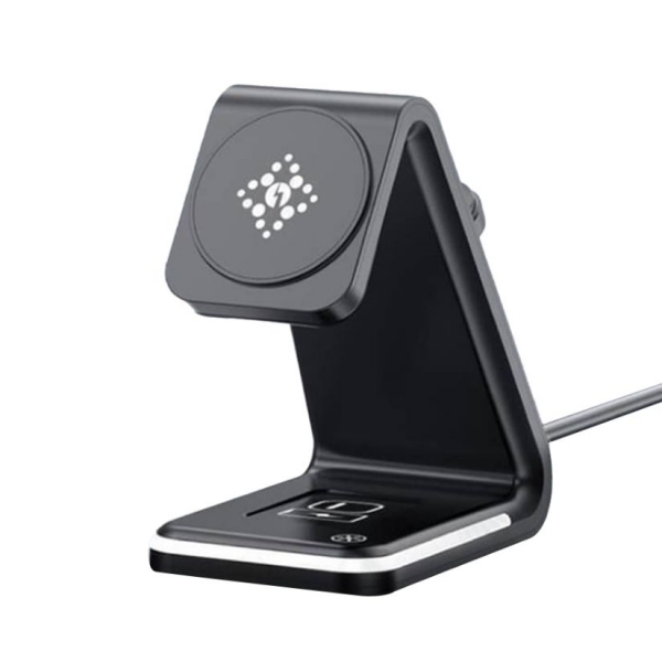 ASPOR 急速15W 四合一磁吸無線充電座(Magsafe/夜燈/iPhone/Watch/Airpods)