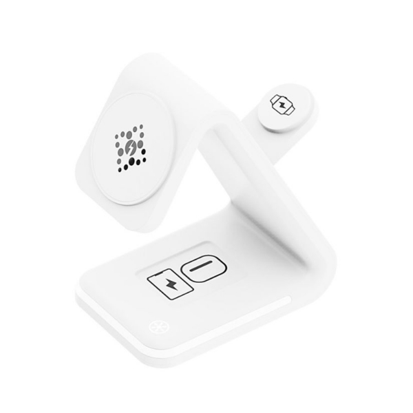 ASPOR 急速15W 四合一磁吸無線充電座(Magsafe/夜燈/iPhone/Watch/Airpods)